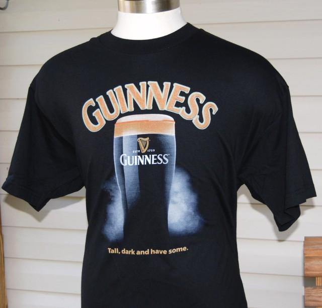 Guinness Tall Dark & Have Some Irish Beer T Shirt NEW  
