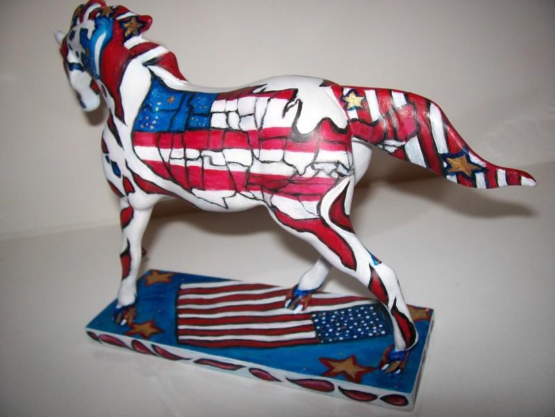 Custom Trail of Painted Ponies LAND OF THE FREE American Horse by J 