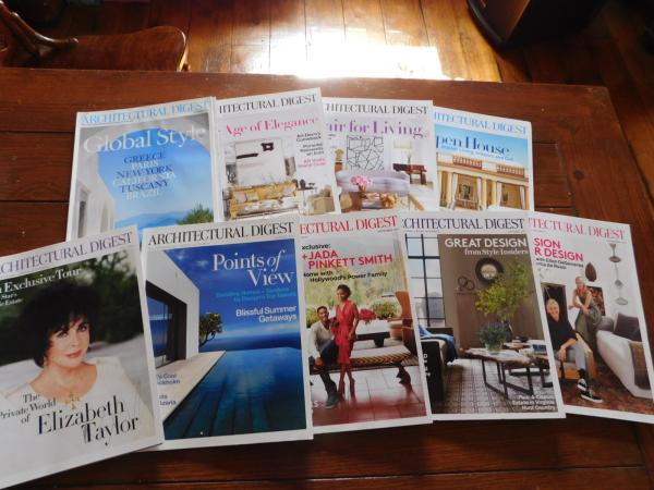 Details About 2011 Architectural Digest Magazine Back Issues Interior Design Books Celebrity 9