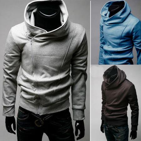 841 Mens Design Stylish Casual Hoodies Zip-Up Jackets Coats (US Size-S ...