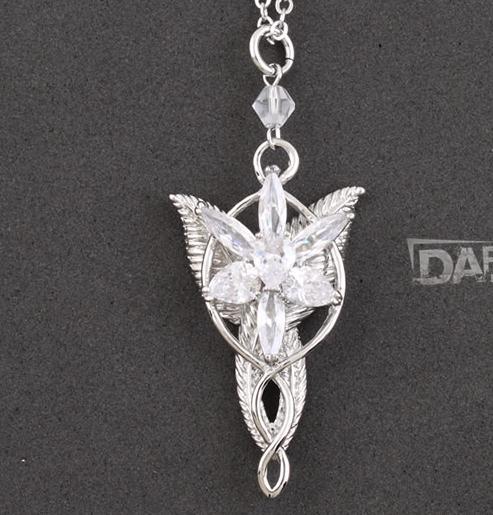 Quality Lord of the Rings Arwen's Evenstar Silver Zircon ...