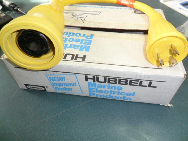 Hubbell Marine Adapter Corrosion Resistant Molded Adapter 61CM56M