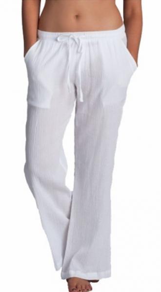 J Valdi White Cotton Gauze Swimsuit Cover Up Pants M Medium NWOT NEW | eBay