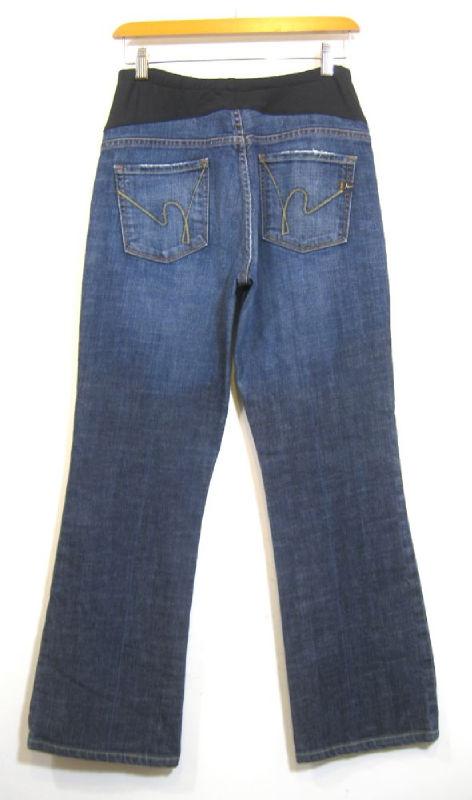 Citizens of Humanity Dark Wash Distressed Maternity Jeans Womens Sz 30