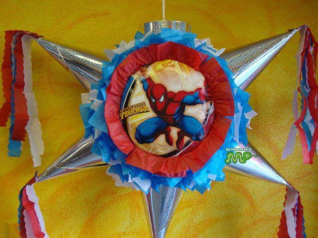 SPIDER MAN Piñata Hand Crafted 26x26x12[Holds 2 3 Lb. Of Candy 