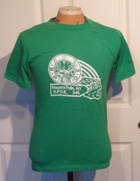 Vintage Green B.P.O.E. Order of Elks T Shirt Niagara Falls C34 | eBay