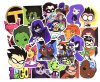 Teen Titans Decal Stickers Assorted Lot of 25 Pieces