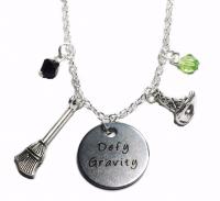 2 Broadway Musical Wicked Themed Charm Friendship Duo Pendants/Necklaces