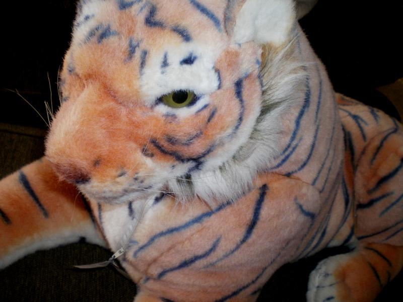 Large Plush Bengal Tiger Stuffed Toy Wild Big Cat Animal Jungle Huge JIC
