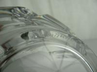Orrefors Signed Clear Art Glass Crystal Corona Bowl  