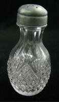 Antique EAPG Glass Victorian Shaker Castor Pewter Top  