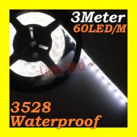 3M 180 LEDs Waterproof Light Strip 3528 White 60LED/M  