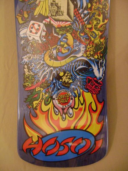Santa Cruz Christian Hosoi COLLAGE Skateboard Deck BLUE  
