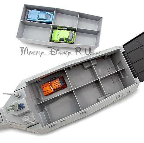   Pixar Cars 2 Combat Ship Play Set W/ 3 Diecast Cars Collector Case