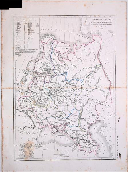 Détails Sur Carte De La Russie Deurope Et De La Pologne L Dussieux 1846 335 X 44 Cm