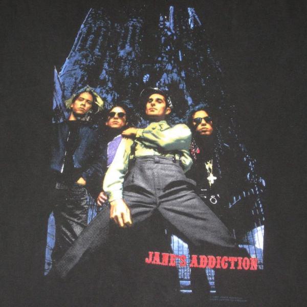 1990 JANES ADDICTION VTG TOUR T SHIRT W/ DATES JANES  