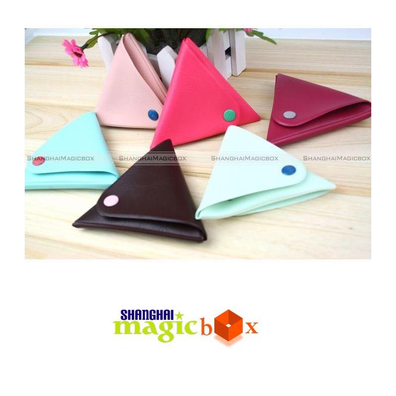 Women Triangle Candy Multi Color Coin Purse Wallet Bag  