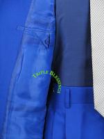 SHARP 2pc MEN 3B DRESS SUIT ROYAL BLUE 36S 48L cta  