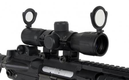   Red/Green Illuminated Rubber Coated Scope w/ FREE Heavy Duty Rings