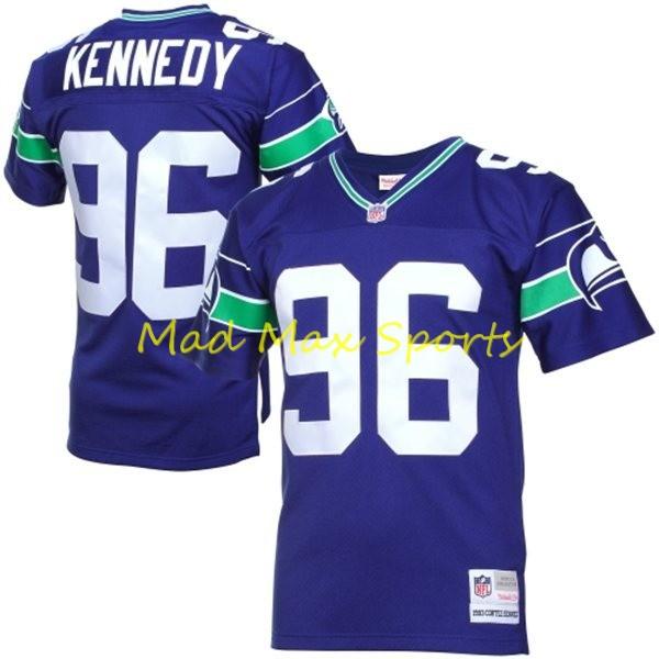 CORTEZ KENNEDY Seattle SEAHAWKS Home MITCHELL AND NESS Throwback ...