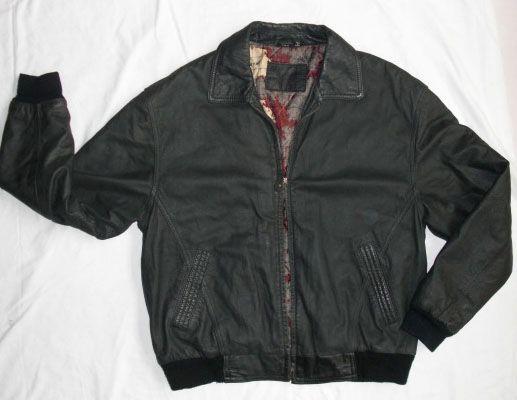 Men's St Johns Bay Black Soft Grain Leather Jacket Size Large