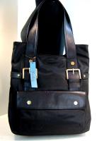 Kate Landry Large Black Barbagette Handbag Tote Bag NWT  