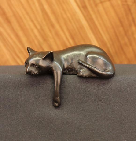 Mene Bronze Art Sculpture Figure Cat Figurine Vienna Bronze Art Decor 