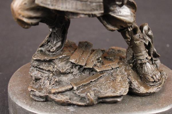 Bronze art Statue Toyan warrior Japan Samurai Figurine Sculpture Art 