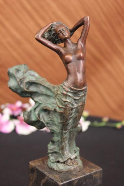 Vintage French Bronze Sculpture THREE GRACES Classical 