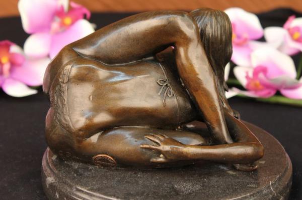 Antique Vienna Austria Bronze Nude Woman Lady SATYR 
