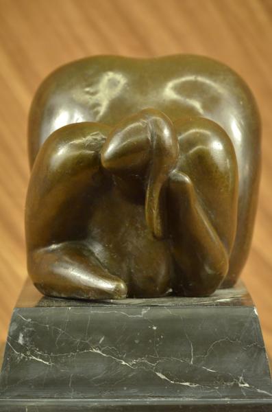 Large Unusual Abstract Art Bronze Sculpture Figure Fernando Botero 