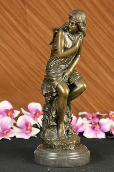 Amazon.com: 16 Nude Female Art Deco Statue Sculpture 