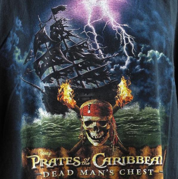 Pirates of The Caribbean Dead Mans Chest Mens T Shirt 3XL XXXL Black 