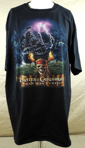 Pirates Of The Caribbean Dead Mans Chest Mens T shirt 3XL XXXL Black 