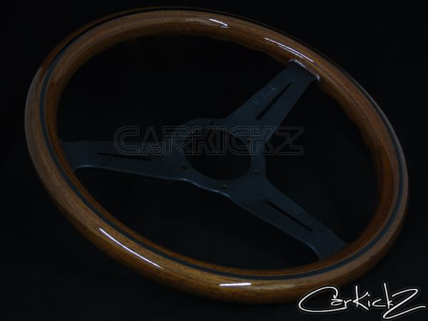 Nardi Steering Wheel 330mm Classic Wood Grain Black Spoke JDM 5061 33 2000