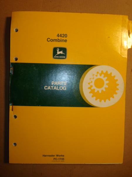 John Deere 4420 Combine Parts Manual Catalog