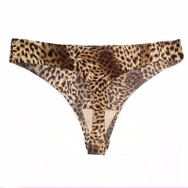 Women Leopard Print Thong Invisible Knickers Panties G-string Brief ...