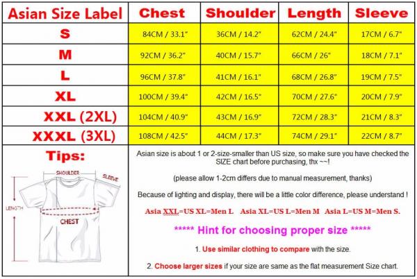 Asian To American Clothing Size Chart