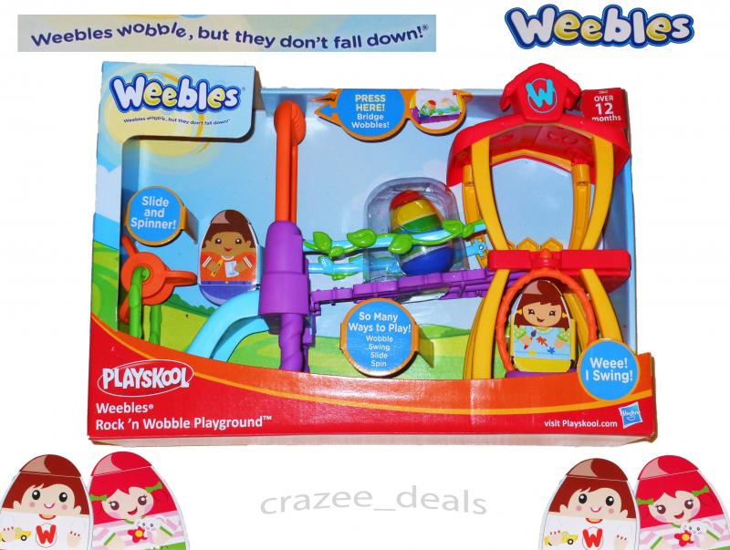 Playskool Weebles Rock 'N Wobble Playground Playset New in Box